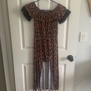 Girls Shorts Romper with Long Skirt